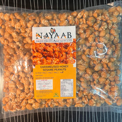 Caramelised Honey & Sesame Peanuts