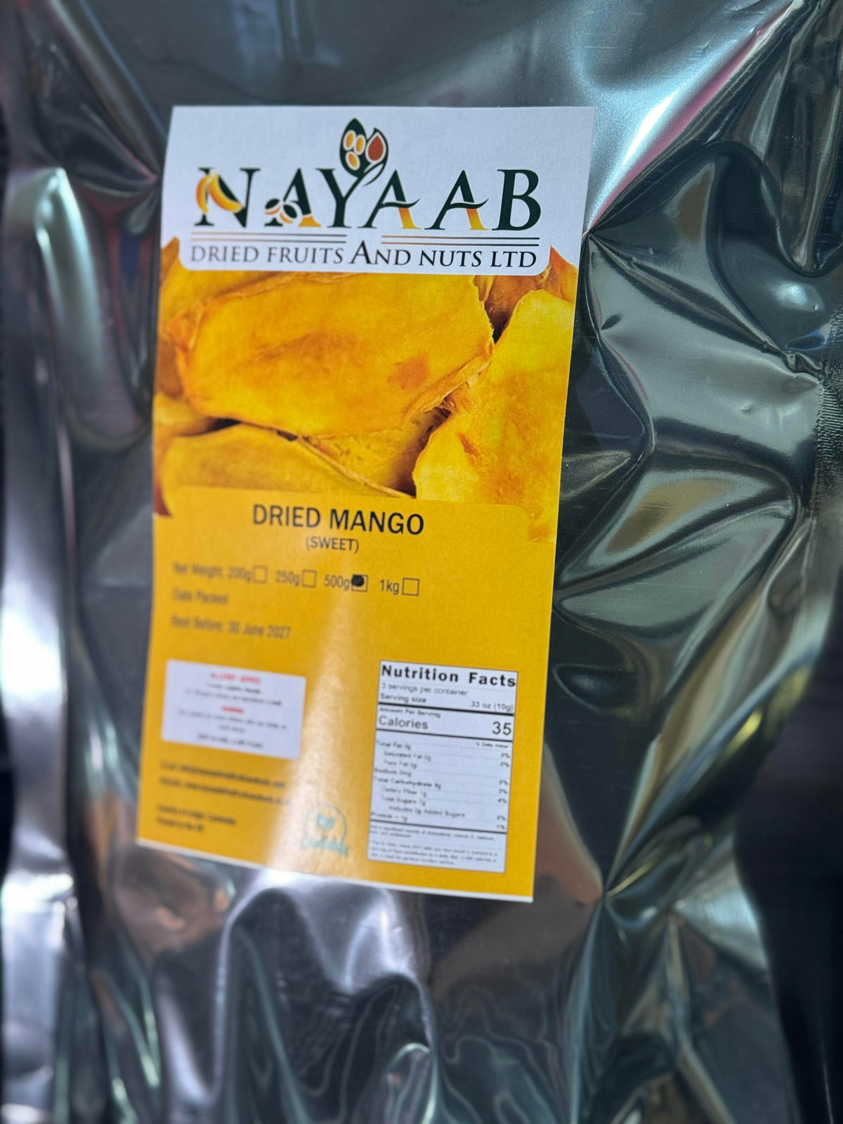 Dried Mango (Cambodian Sugar Dusted)